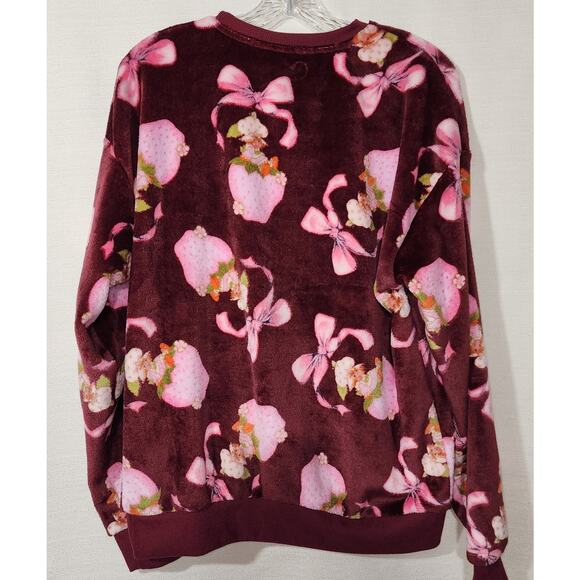 Strawberry shortcake fleece sweatshirt women's size small - Picture 5 of 6